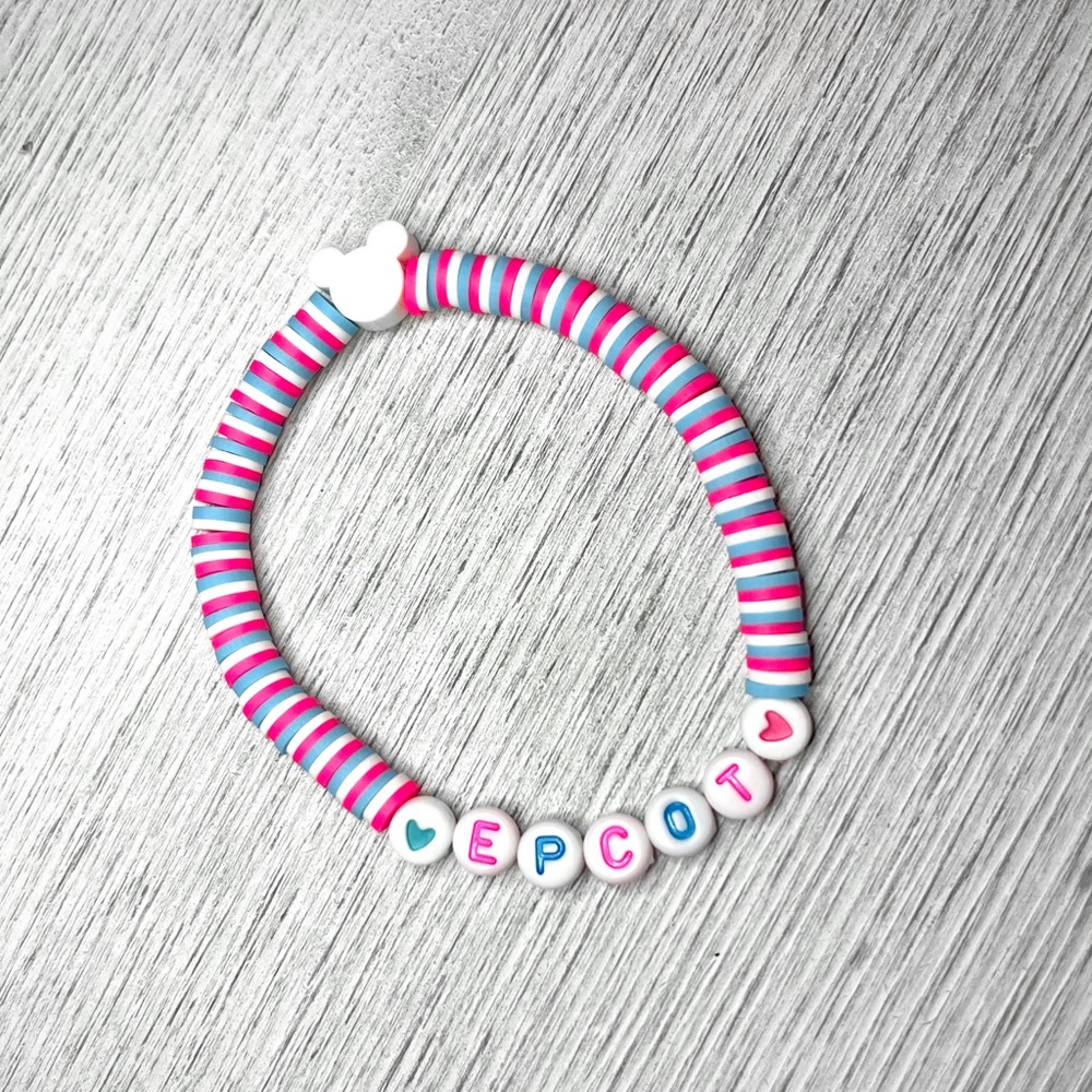 Handmade stackable beaded bracelets | Theme Park bracelets | EPCOT | accessories